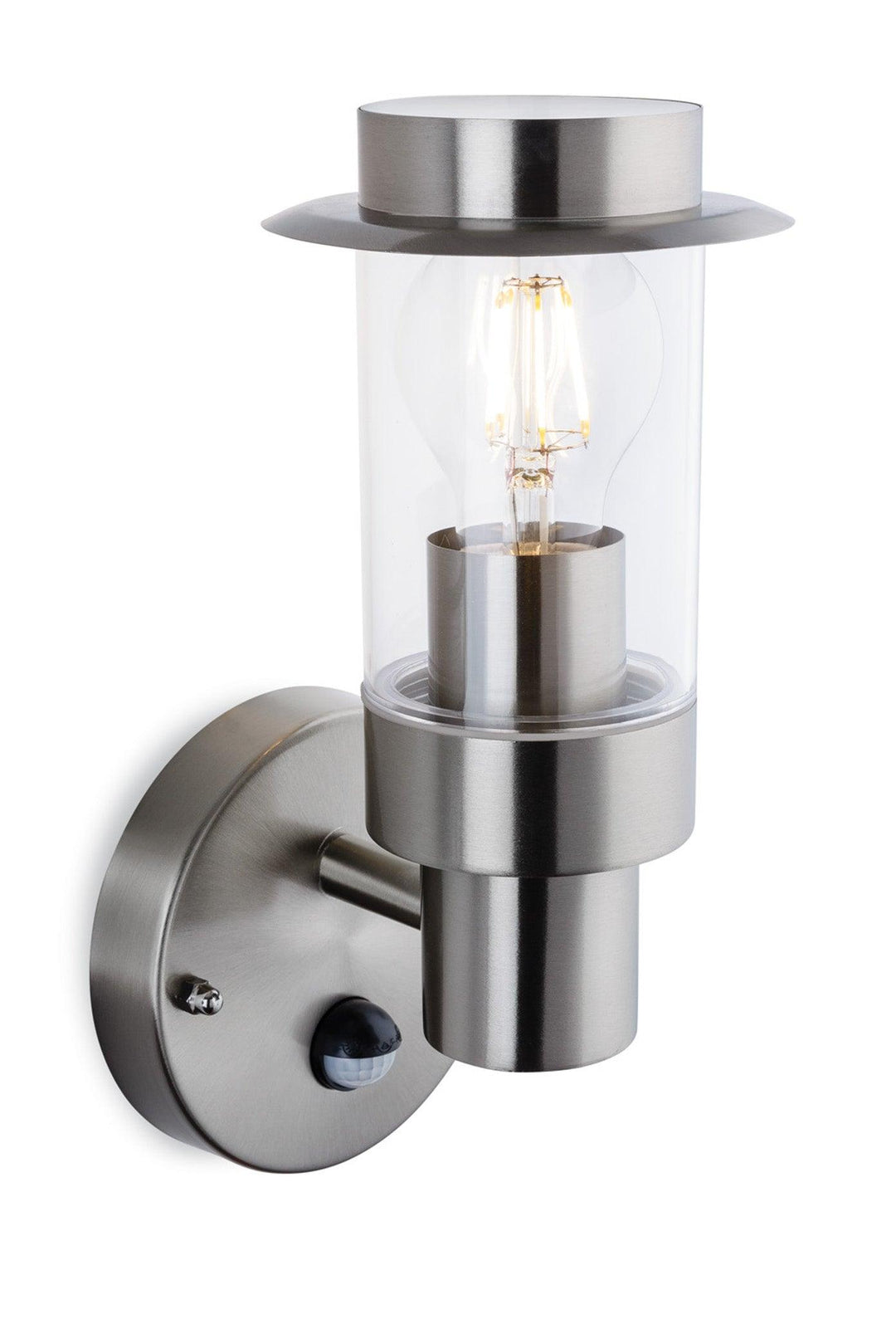 Darwin Wall Light with PIR Stainless Steel - Prisma Lighting