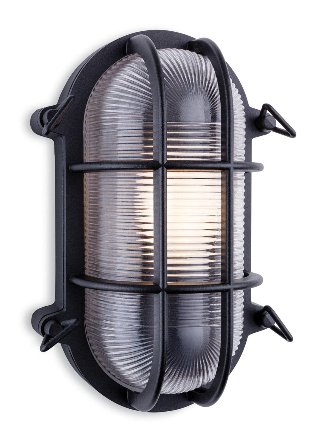Turin Bulkhead - Oval Black - Prisma Lighting