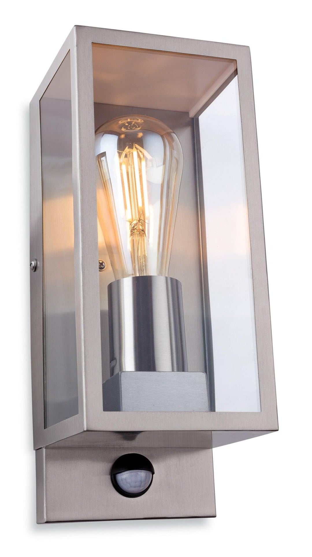 Dallas Wall Light with PIR Stainless Steel - Prisma Lighting