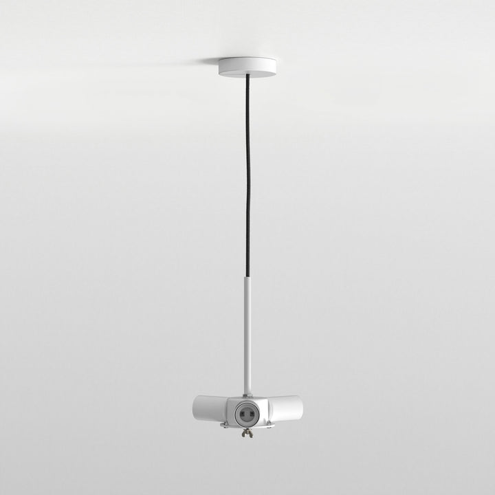 Astro Cambria Pendant in Matt White with braided cable
Astro Cambria Pendant in Matt Nickel with braided cable