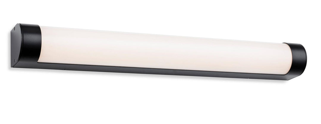 Lima LED Wall Light - 600mm Black with Opal Polycarb Diffuser - Prisma Lighting