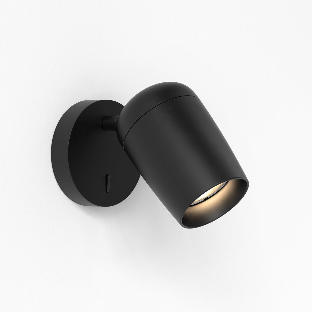 Astro Koto Single Switched Spotlight in Matt Black