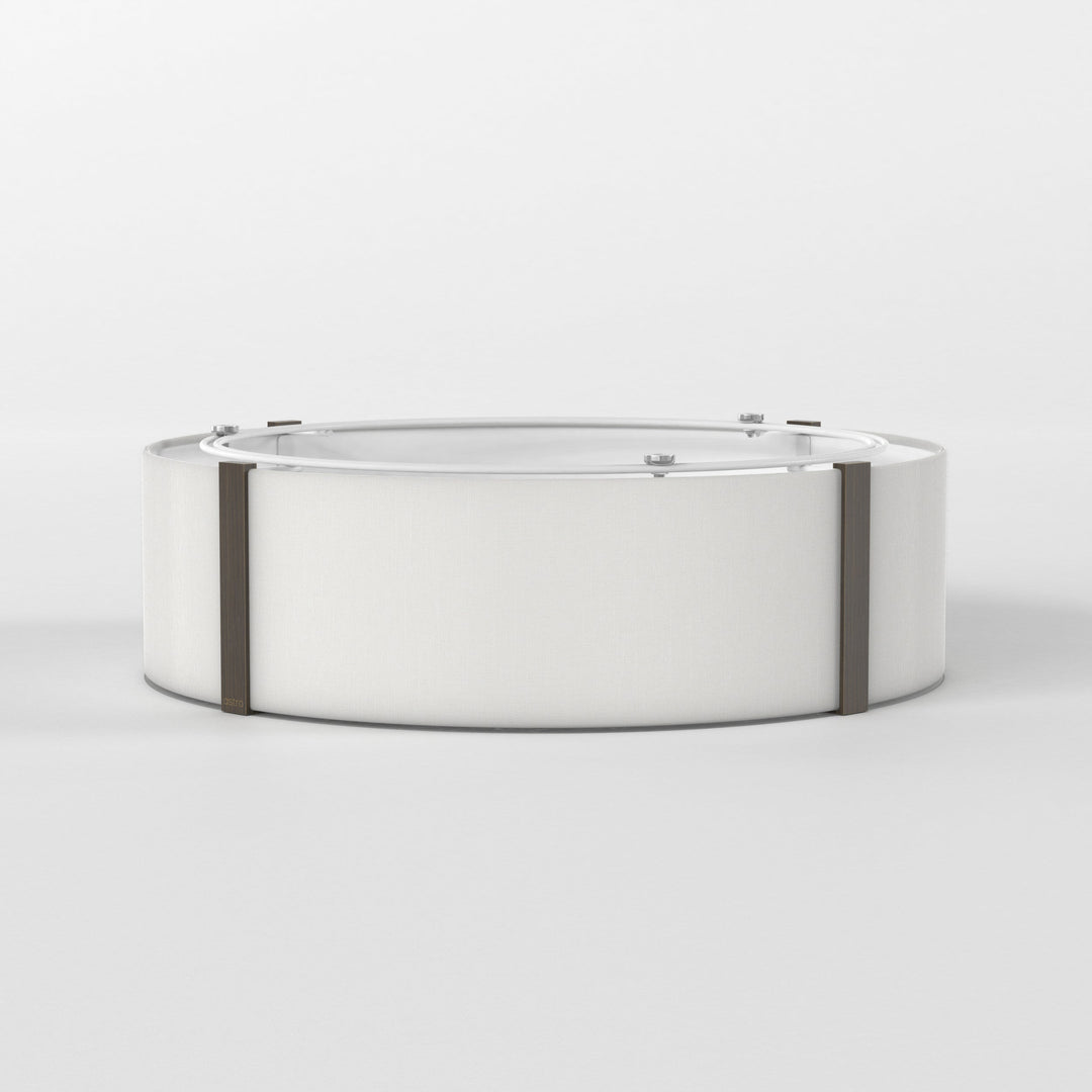 Astro Elba Round 450 Shade in White fabric
