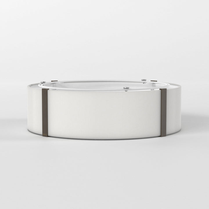 Astro Elba Round 450 Shade in White fabric