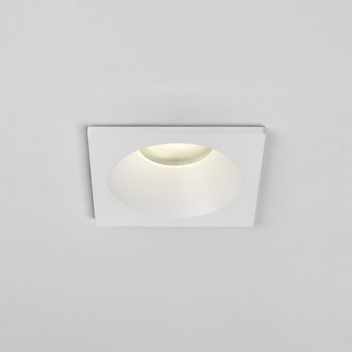 Astro Minima Square Fixed IP65 recessed downlight in Matt White