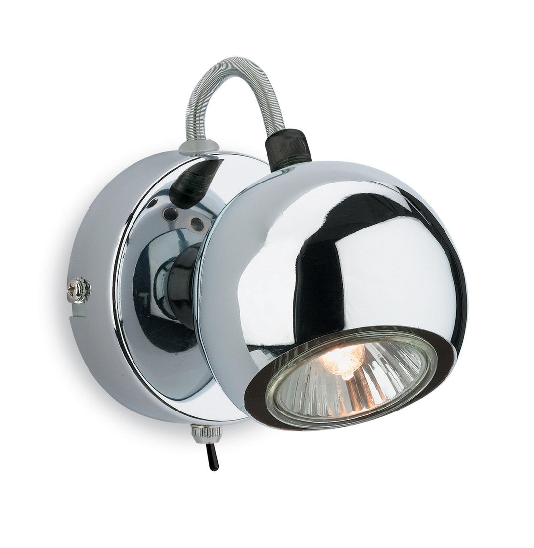 Magnetic Single Spot (Switched) Chrome - Prisma Lighting