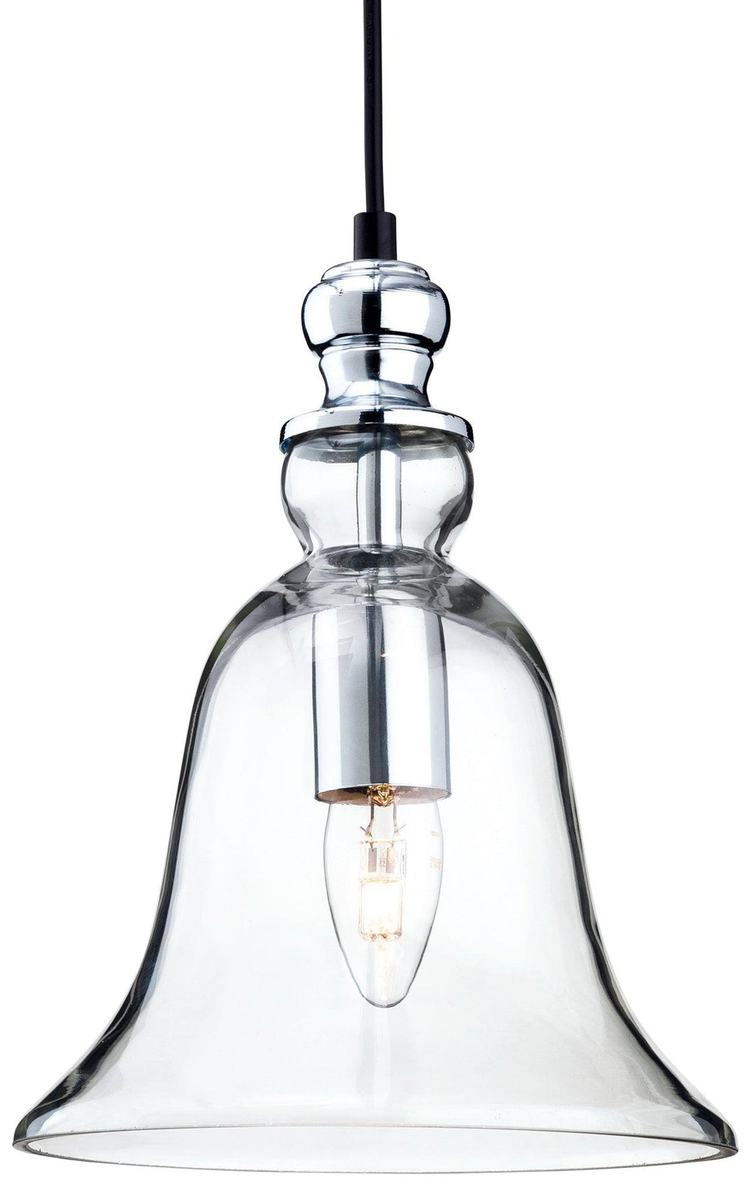 Omar Pendant Chrome with Clear Glass - Prisma Lighting