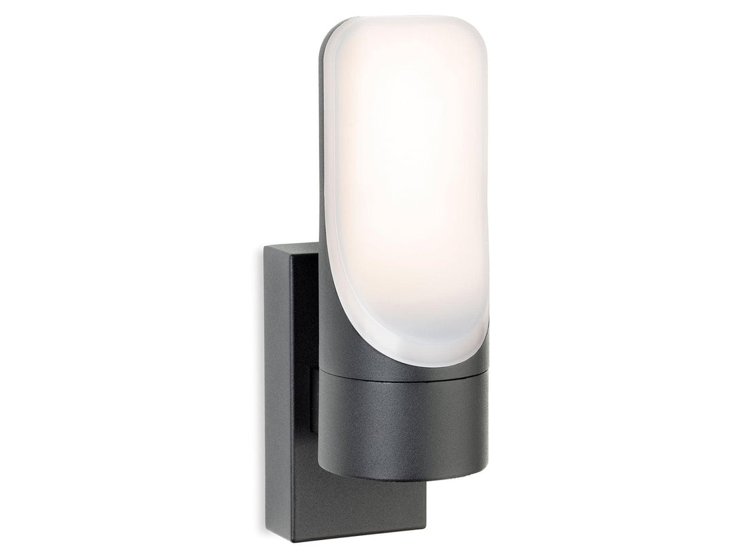 Eve LED Wall Light Graphite with Opal Diffuser - Prisma Lighting