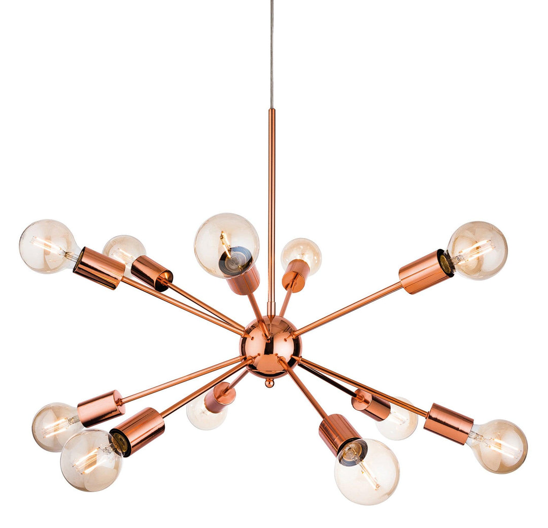 Alfa 12 Light Fitting Copper - Prisma Lighting