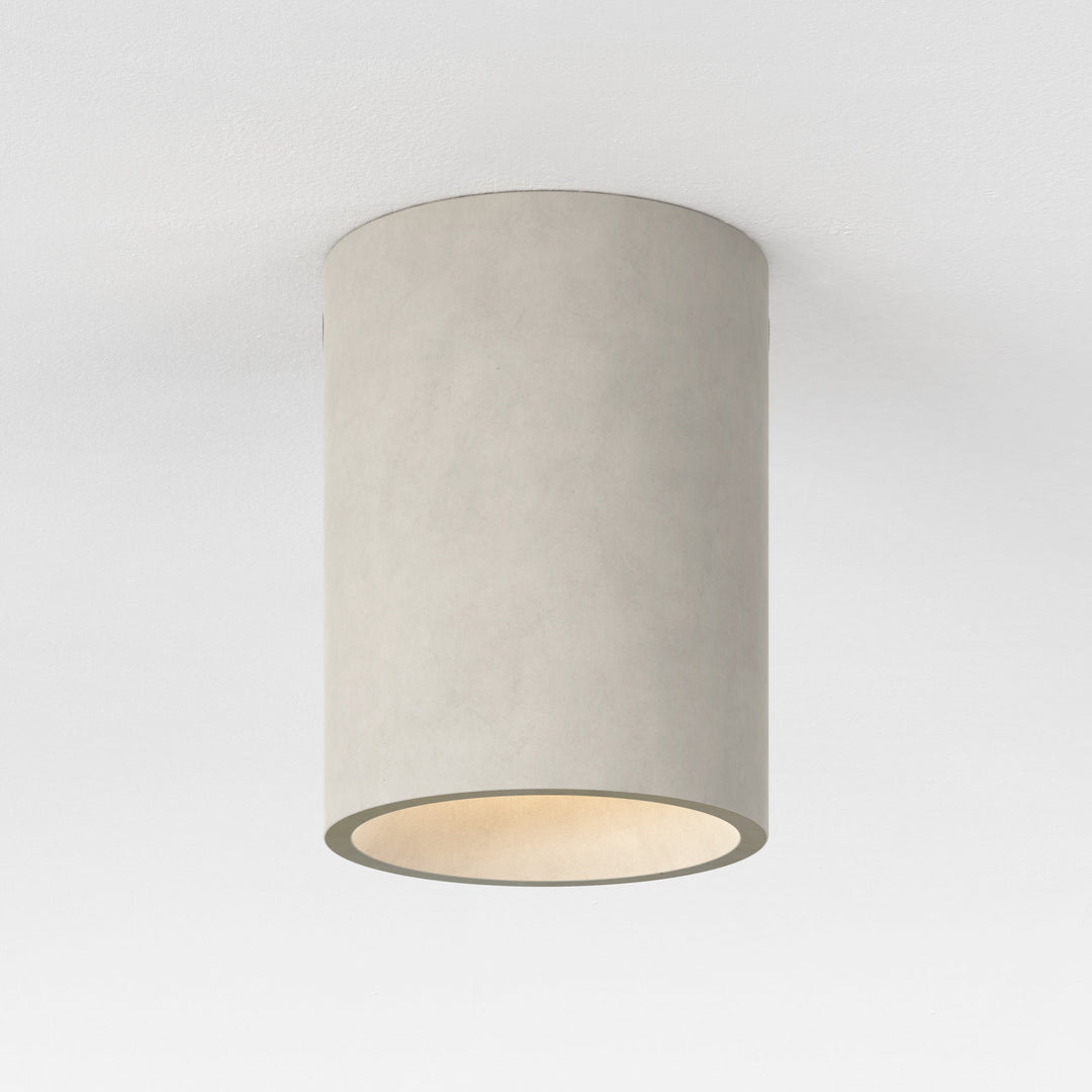 Astro Kos Round 140 Coastal Downlight in Matt Concrete
