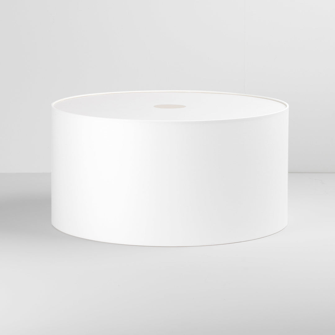 Astro Drum 500 Shade in White silk fabric