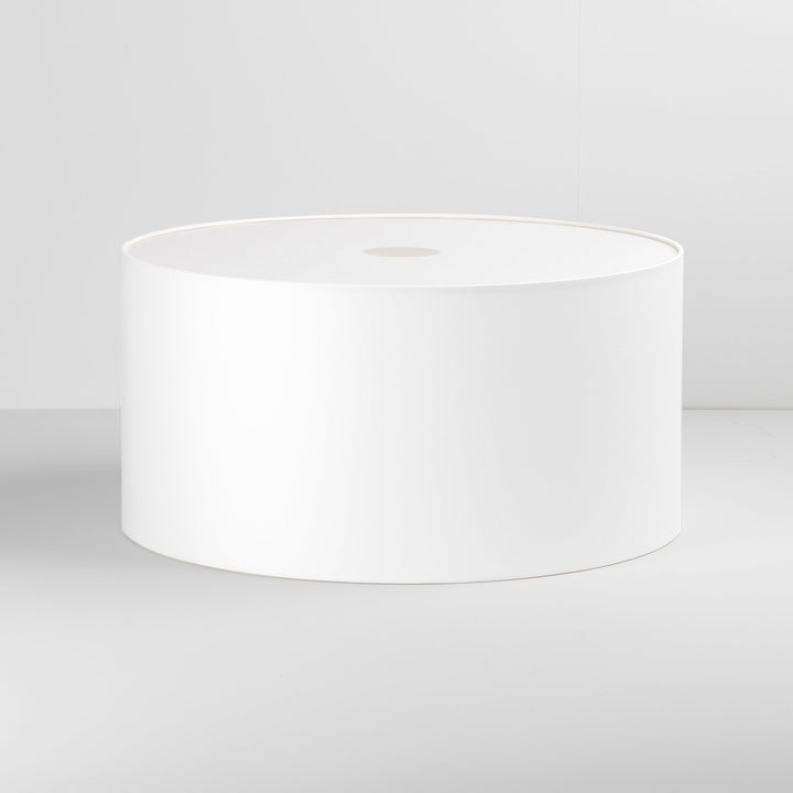 Astro Drum 500 Shade in White silk fabric
