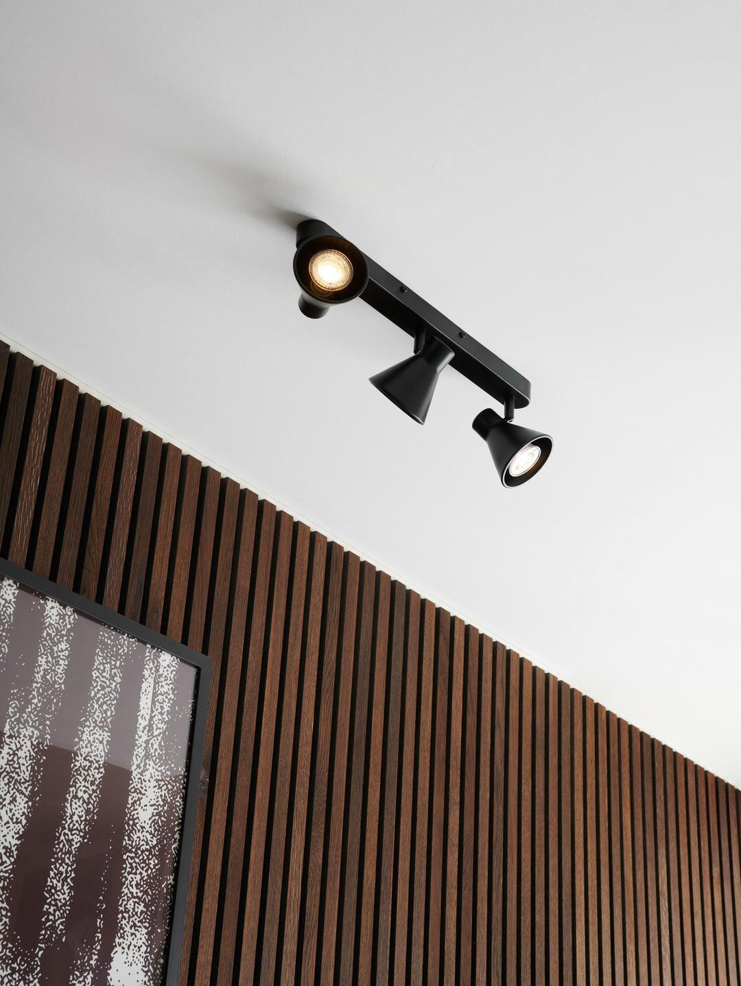 Nordlux Eik 3-Spot GU10 Matt Black 3-Spot Light 45780103