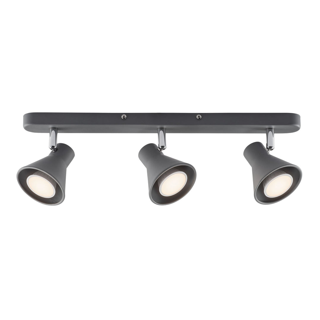 Eik 3 Spot Light Grey | Adjustable Wall & Ceiling Light | GU10 Dimmable 45780110
