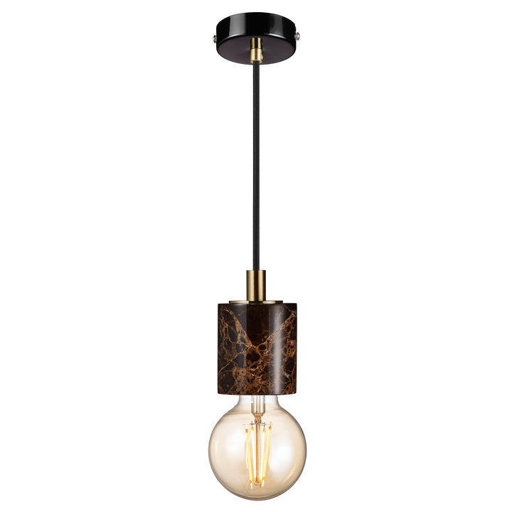 Siv Pendant E27 Brown Pendant Light Brown