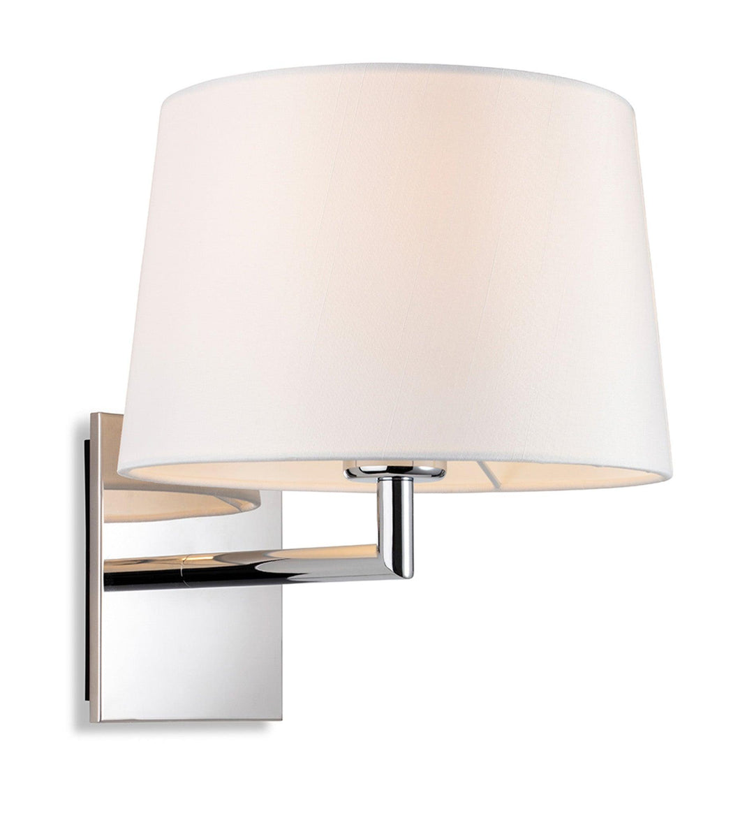 Grand Single Wall Chrome with Cream Shade - Prisma Lighting
