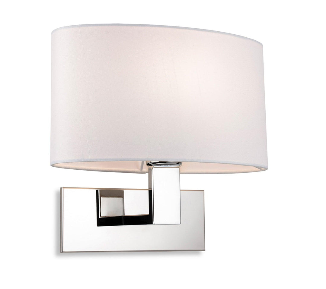 Webster Single Wall Chrome with Cream Shade - Prisma Lighting