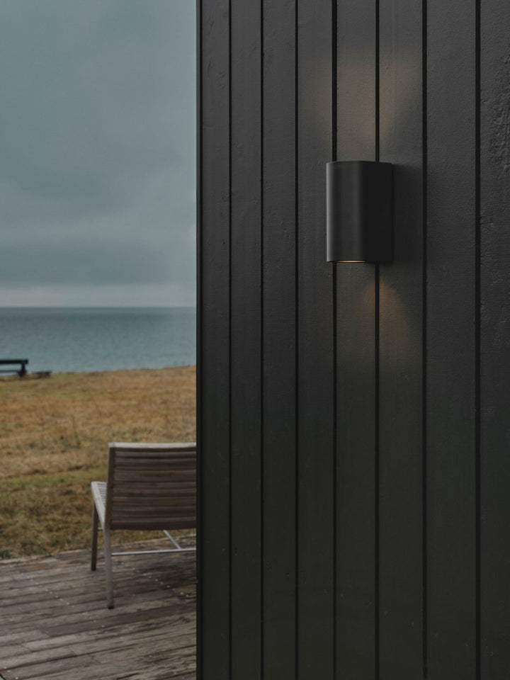 Nordlux Canto Maxi 2 Wall Light – Modern Up and Down Outdoor Lighting in Seaside Black 49721203