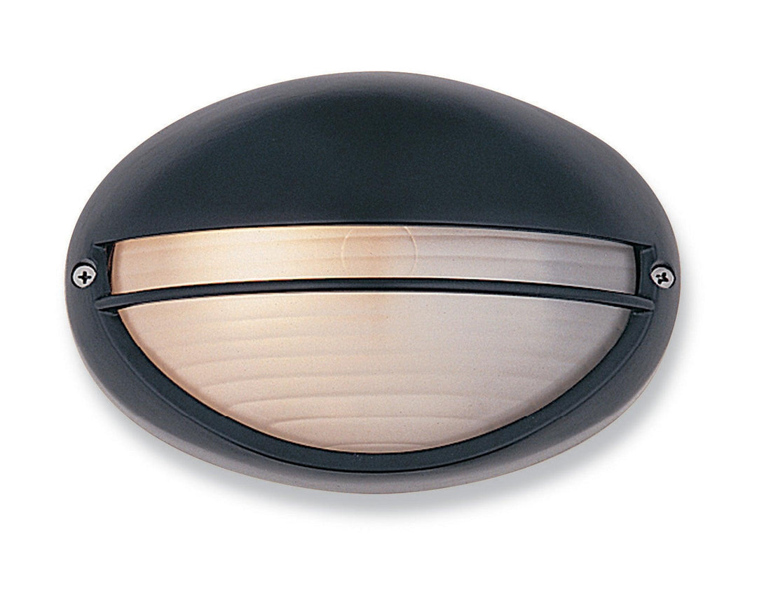 Streamline Wall Light - 100w Black with Opal Glass - Prisma Lighting