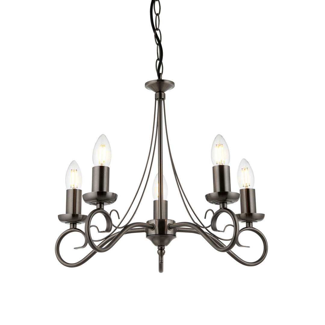 Trafford 5lt pendant - Prisma Lighting