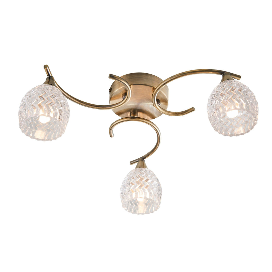 Boyer 3lt semi flush - Prisma Lighting