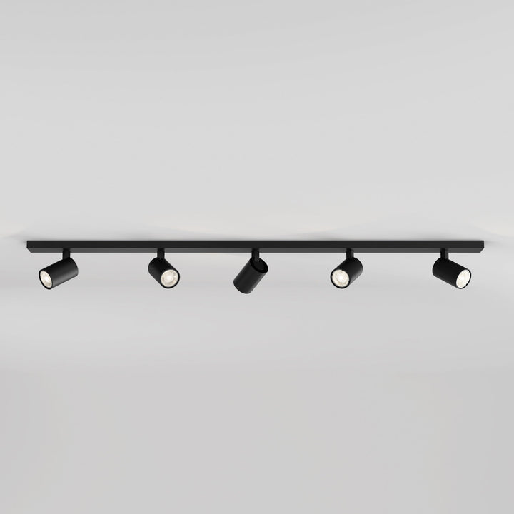 Astro Ascoli Five Bar Spotlight in Matt Black, Matt Nickel, Textured White, and Bronze – Adjustable Ceiling Fixture