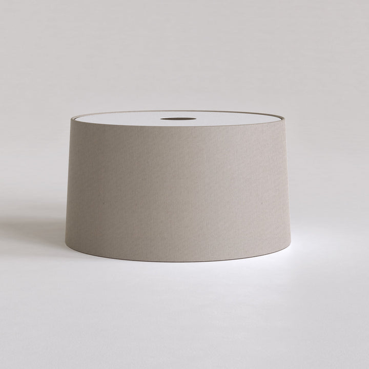 Astro Tapered 320 Pendant Shade in Putty polycotton—soft flared drum shape