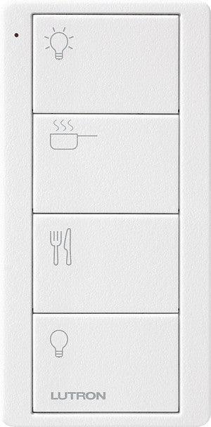 Lutron Pico RF Controller 4 Button Kitchen Arctic White - Prisma Lighting