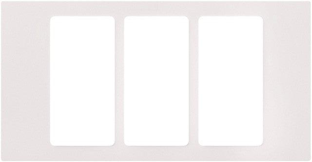 Lutron Faceplate 3 Column Arctic White - Prisma Lighting