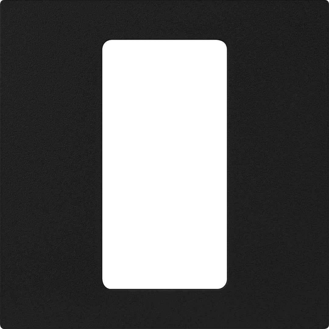 Lutron Faceplate 1 Column Black - Prisma Lighting