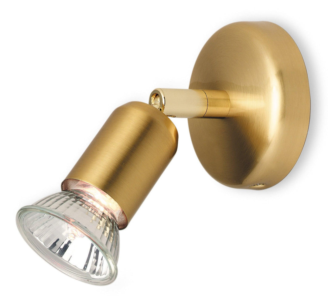 Runner Single Spot Brushed Brass - Prisma Lighting