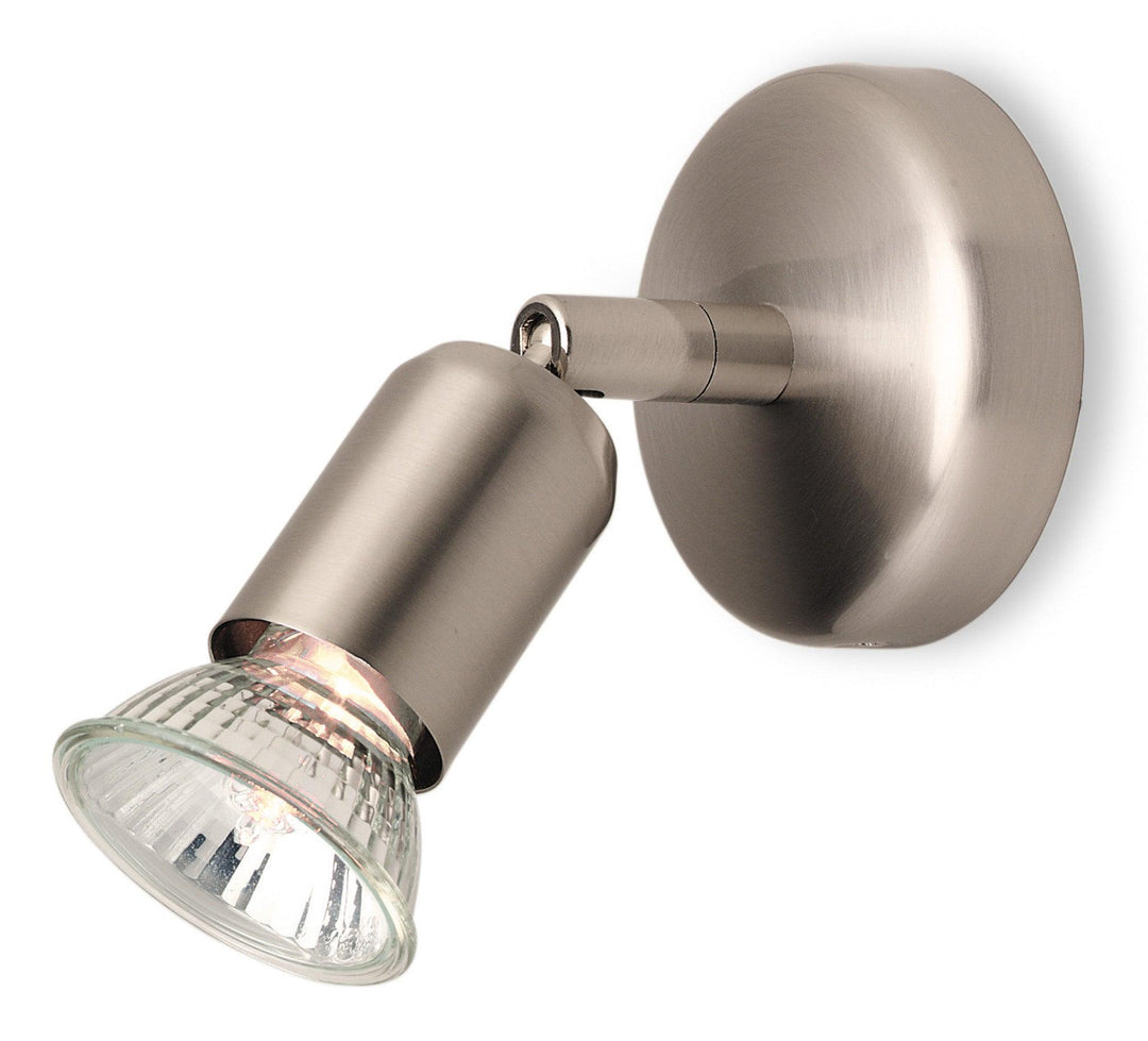 Runner Single Spot Brushed Steel - Prisma Lighting