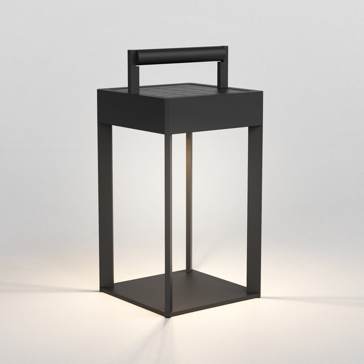 Astro Kuro 250 Portable Outdoor Light in Textured Black with handle