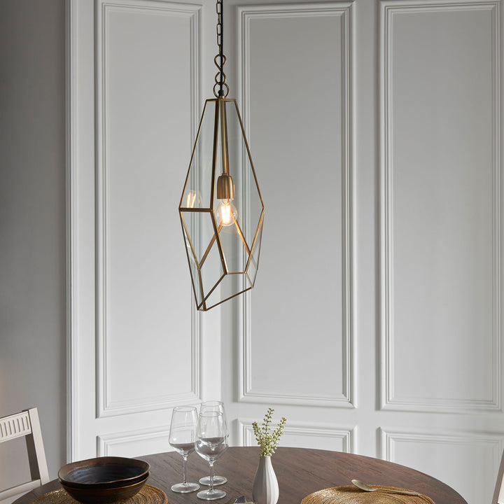 Avery Pendant Brass