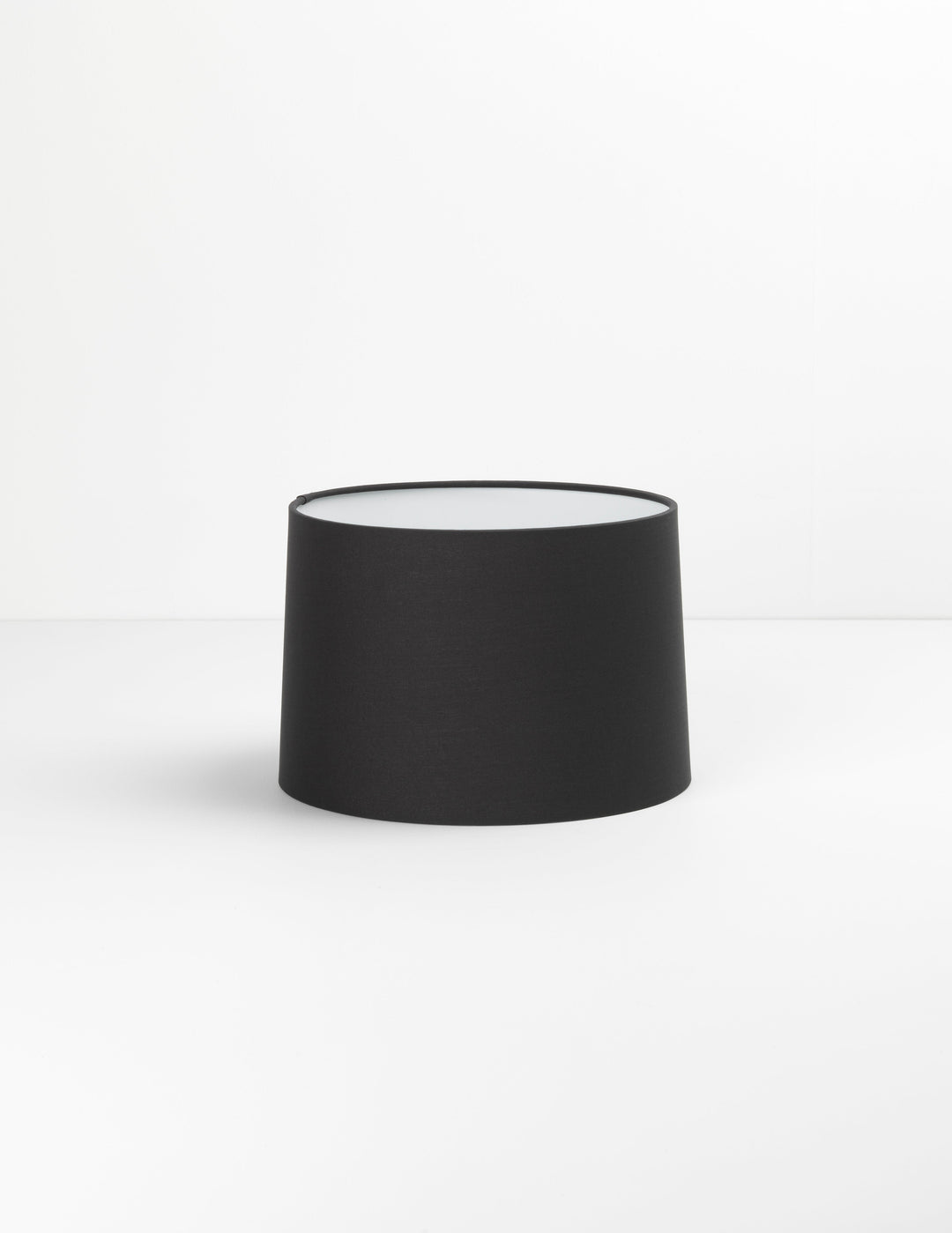 Astro Tapered Round 215 shade in White fabric—subtle downward flare