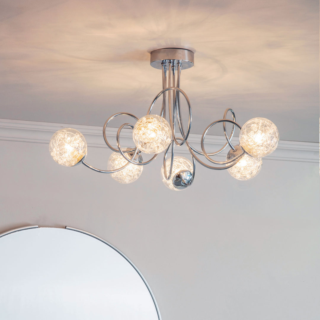 Auria 6lt semi flush Chrome