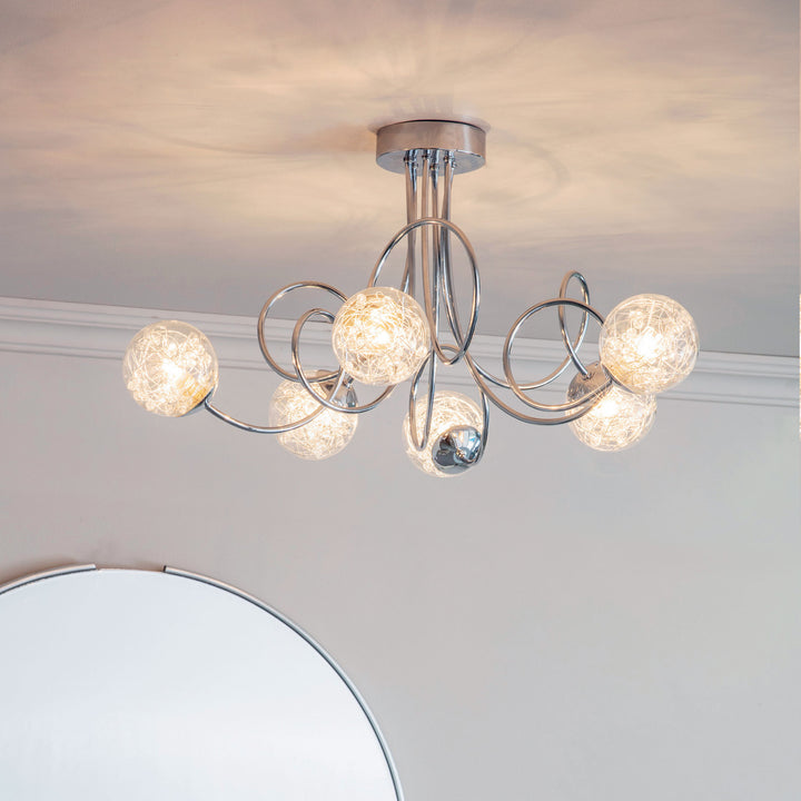 Auria 6lt semi flush Chrome