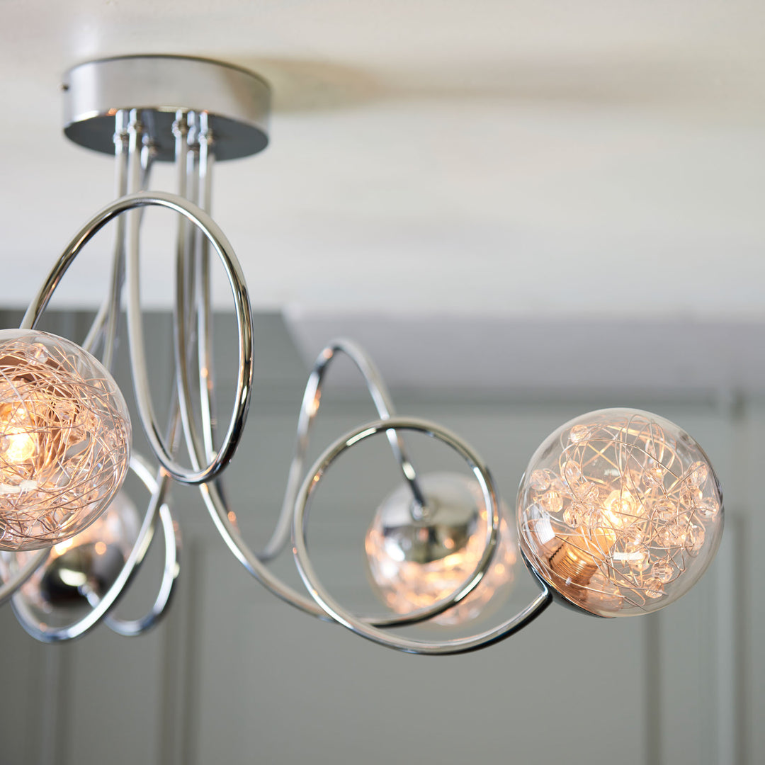 Auria 6lt semi flush Chrome