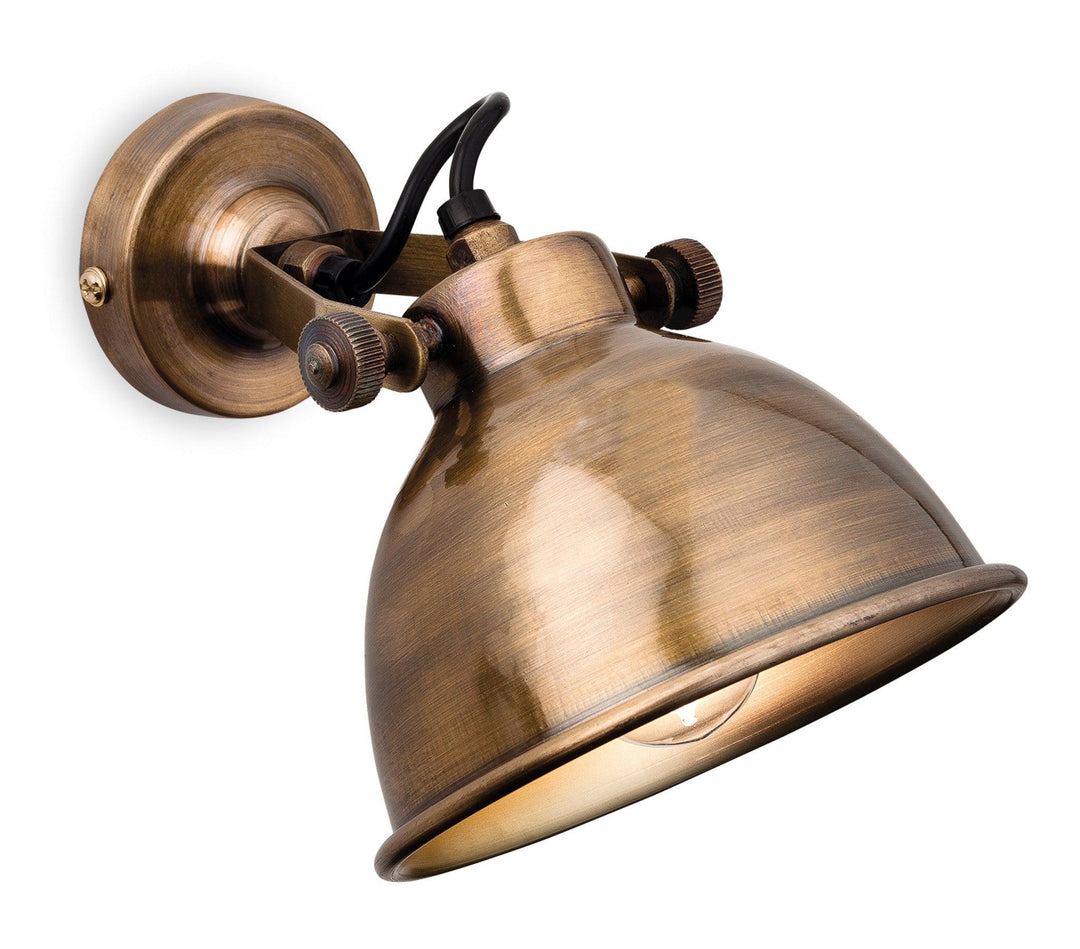 Mantis Wall Light Antique Brass - Prisma Lighting
