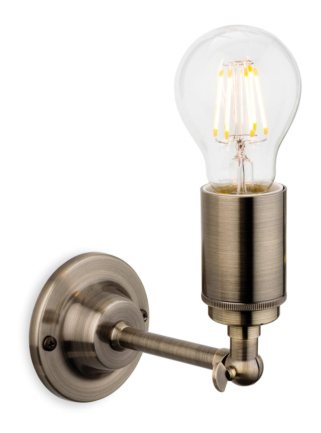 Indy Wall Light Antique Brass - Prisma Lighting