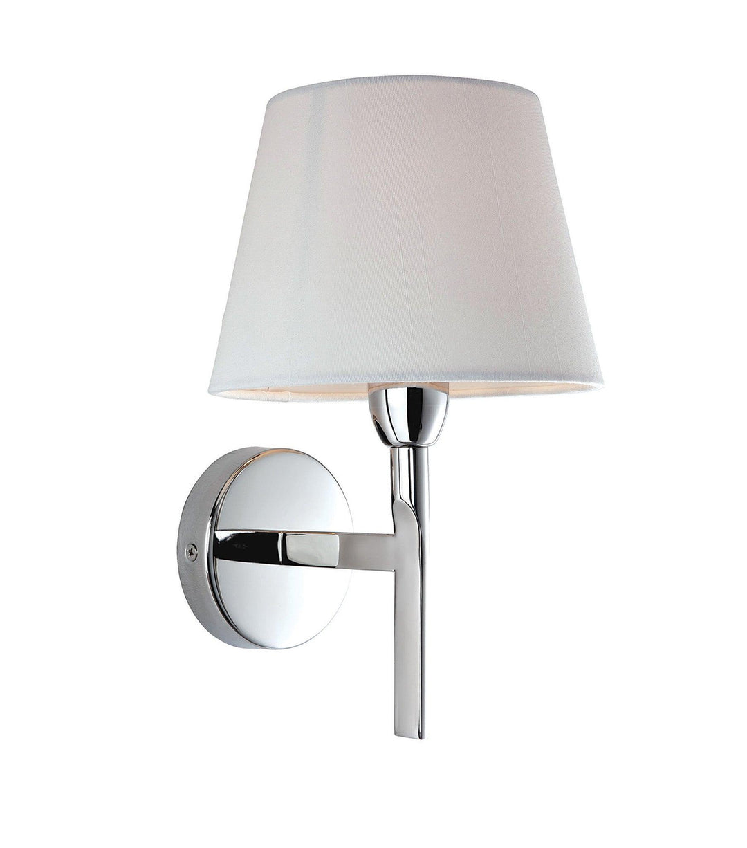 Transition Single Wall Polished St /Steel with Cream Shade - Prisma Lighting