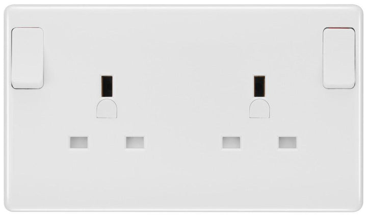 800 Series 13A Single Pole 1-Gang to 2-Gang Converter Switched Socket Outlet - Prisma Lighting