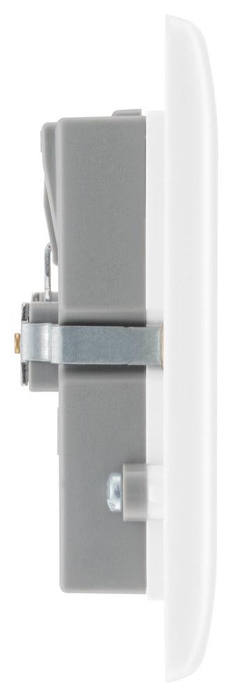 800 Series 13A 2-Gang Socket with USB Ports (4.2A) - Prisma Lighting