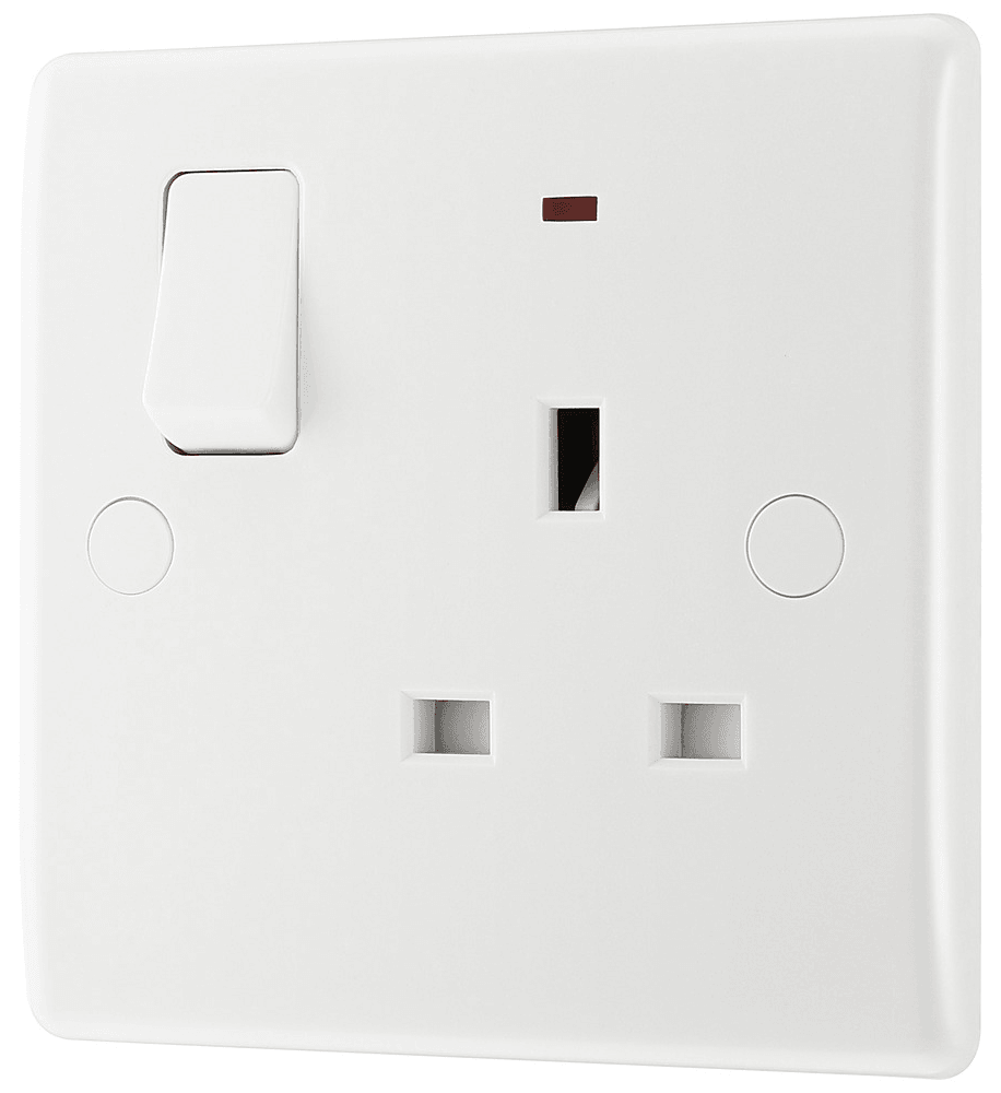 800 Series 13A 1-Gang Switched Socket with Indicator - Prisma Lighting