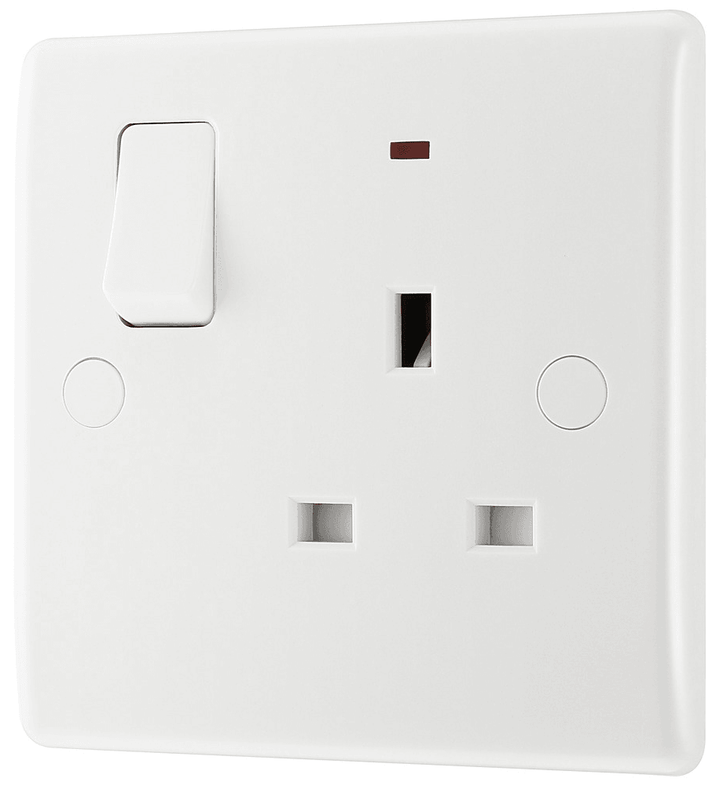 800 Series 13A 1-Gang Switched Socket with Indicator - Prisma Lighting