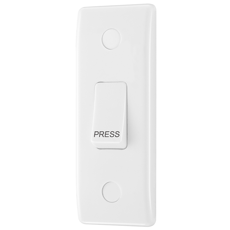 800 Series 10AX 1-Gang 2-Way Retractive "Press" Switch
