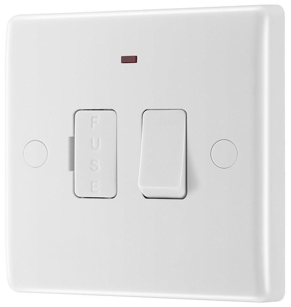 800 Series 13A Fused Connection Unit with Indicator and Flex Outlet - Prisma Lighting