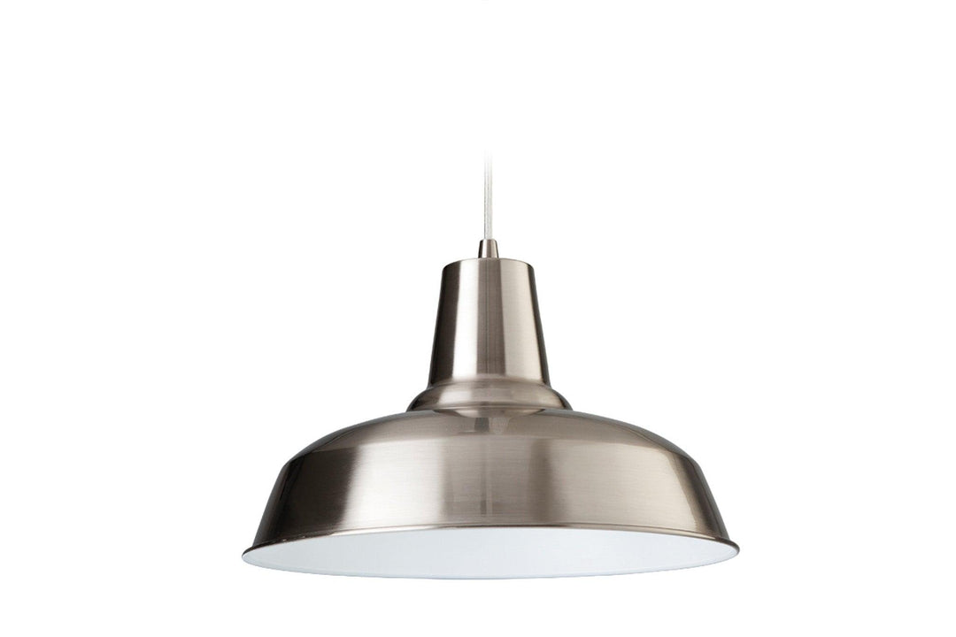 Smart Pendant Brushed Steel with White Inside - Prisma Lighting
