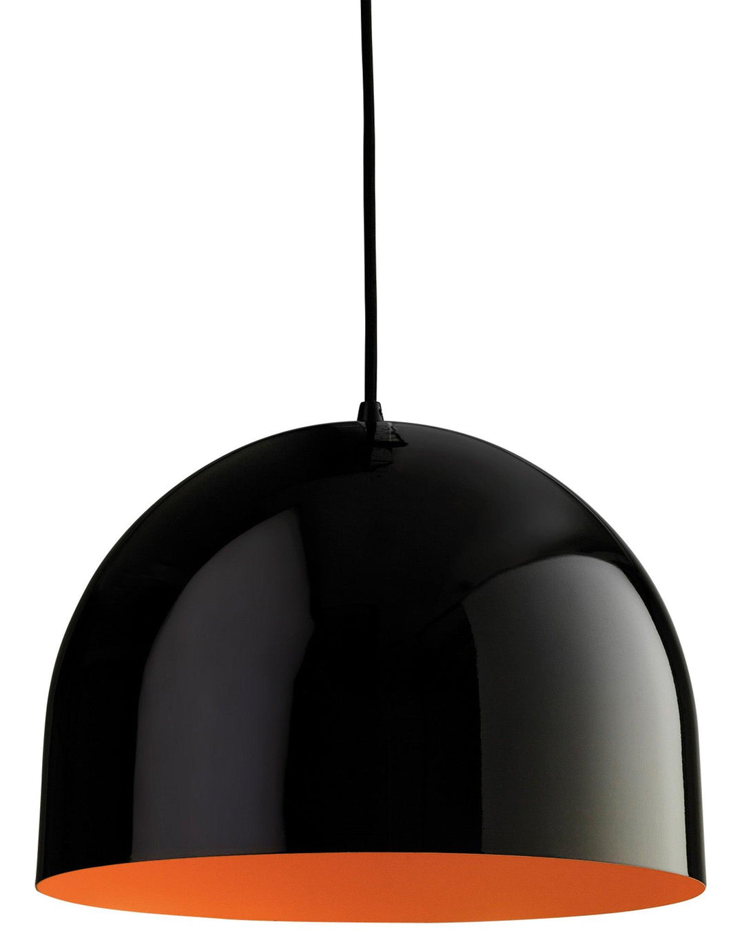 House Pendant Black with Orange Inside - Prisma Lighting