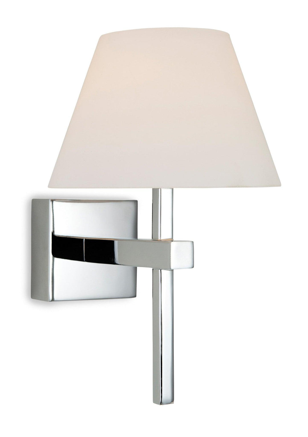 Fabio Wall Light Chrome with Opal Glass - Prisma Lighting